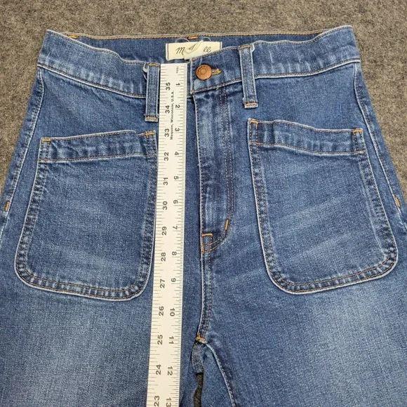 Madewell Jeans Womens 25 Blue Full Length Classic Straight Fair Trade Minimalist - Picture 9 of 12
